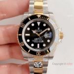 Copy Rolex Submariner AR Factory 2-Tone Black Dial 3135 Watch